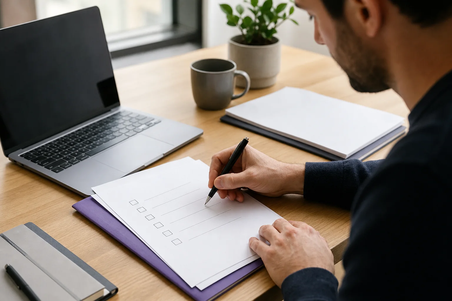 Founder completing a Companies House startup registration checklist
